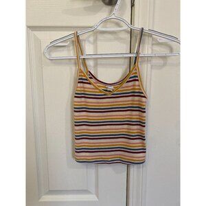 Colsie Striped Crop Tank Top – Multicolor